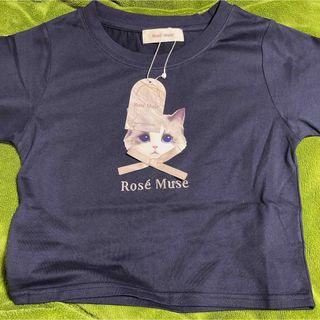 ＝LOVE 大谷映美里Rose Muse  cat print T-shirts(Tシャツ(半袖/袖なし))