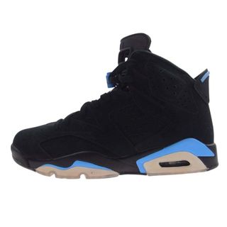 NIKE AIR JORDAN ナイキ ジョーダン スニーカー 384664-006 AJ6 RETRO UNC レトロ スニーカー ブラック系 ライトブルー系 28cm【中古】(スニーカー)