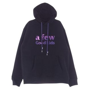 ア フュー グッド キッズ  a few good kids パーカー プルオーバー パーカー スウェット フーディ ブラック ブラック系 L【中古】(パーカー)