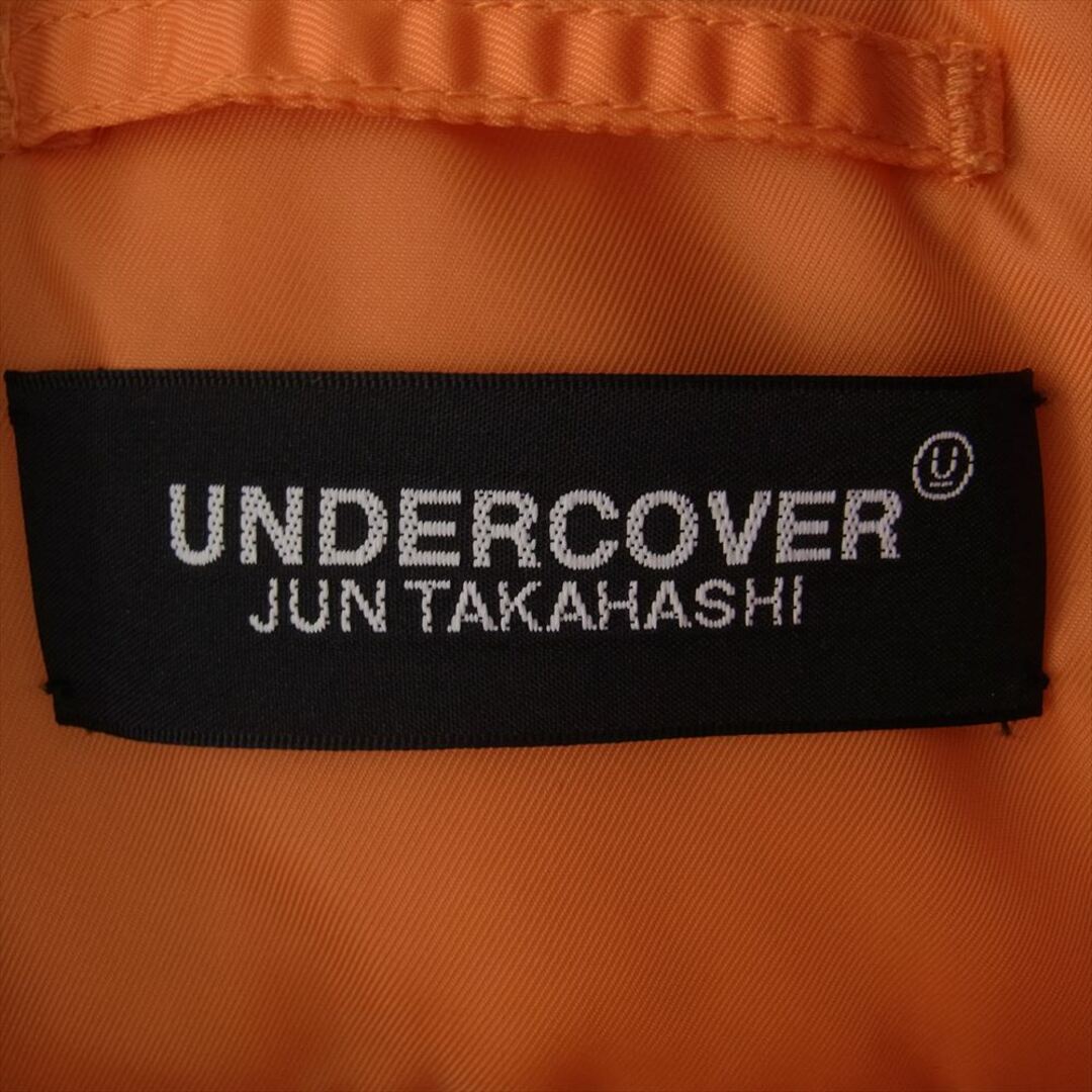 UNDERCOVER(アンダーカバー)のUNDERCOVER アンダーカバー ジャケット 22AW UUC2B9216 × ALPHA PSYCHO アルファ サイコ MA-1 フライトジャケット  ブラック系 M【中古】 メンズのジャケット/アウター(その他)の商品写真