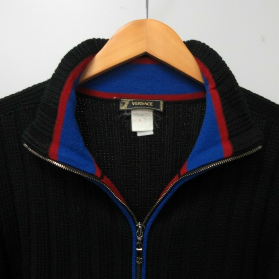 VERSACE(ヴェルサーチ)のヴェルサーチ ヴェルサーチェ ニット セーター ブラック 50 IBO50 メンズのトップス(ニット/セーター)の商品写真