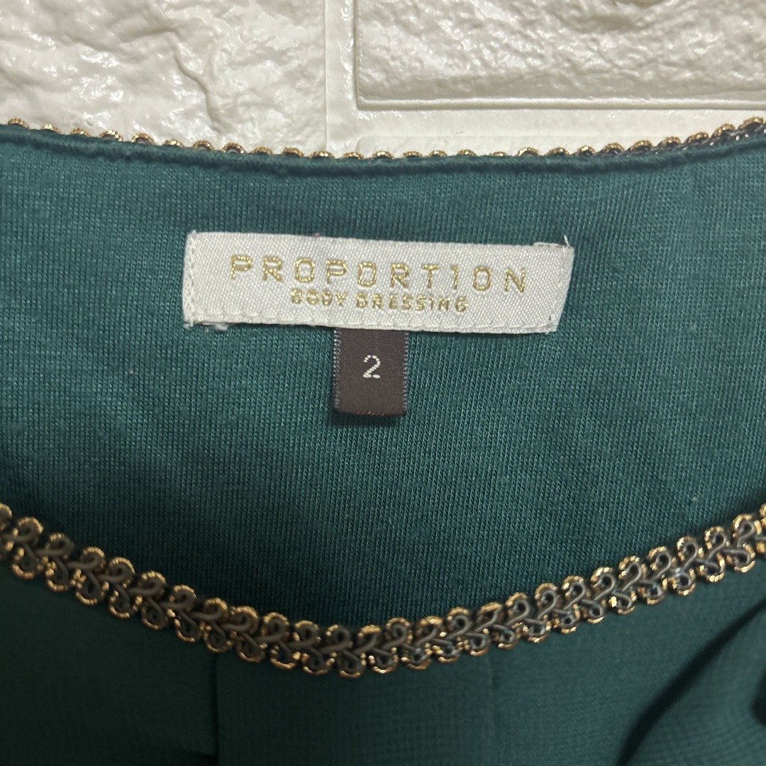 PROPORTION(プロポーション)の美品【PROPORTION】シアーブラウス トップス 大人 M 冠婚葬祭 レディースのトップス(シャツ/ブラウス(長袖/七分))の商品写真