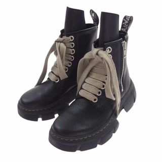 Rick Owens - Rick Owens リックオウエンス ブーツ DM01D7810 × DR. MARTENS ドクターマーチン 1460 DMXL JUMBO LACE BOOTS ジャンボ レース ブーツ ブラック系 UK8【美品】【中古】