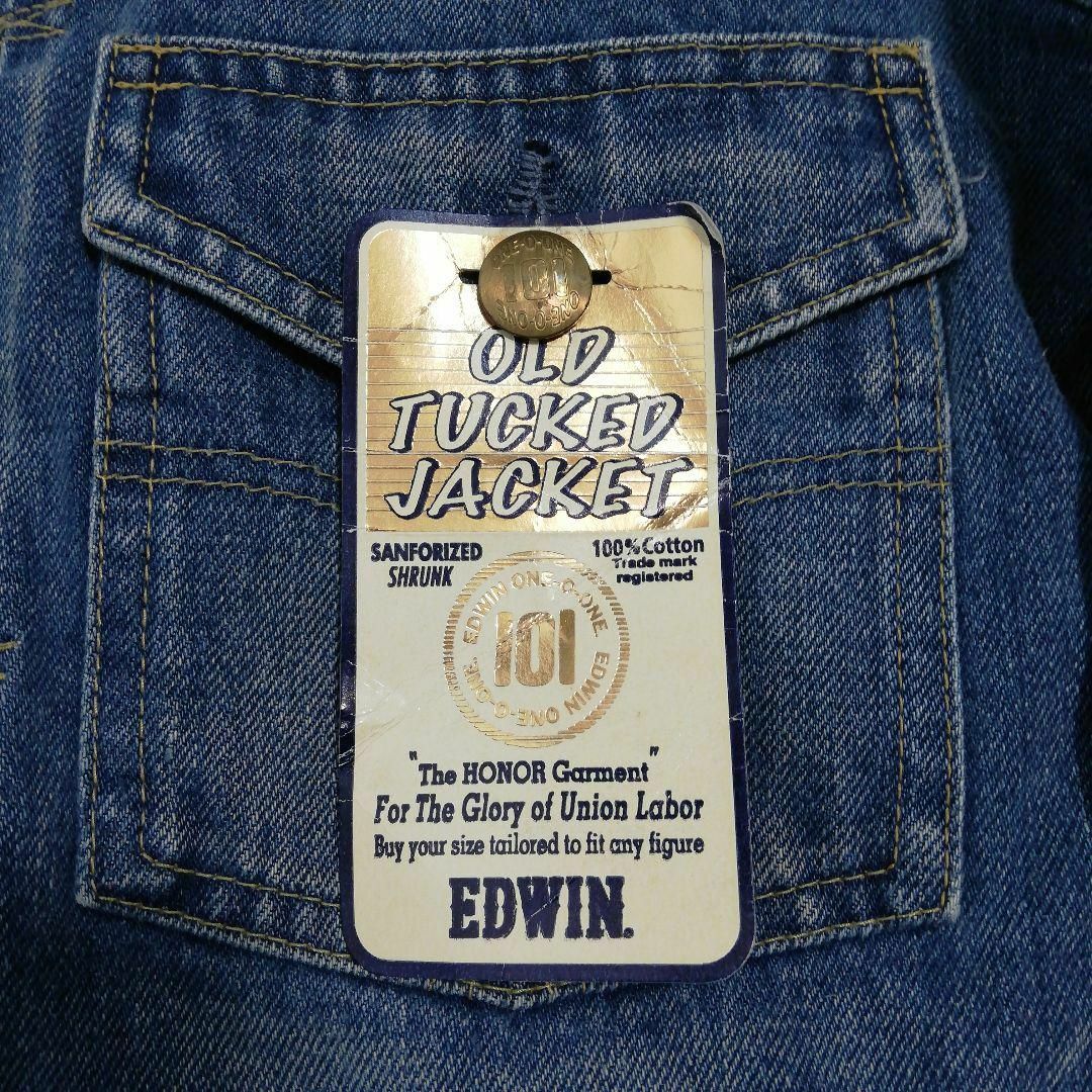 EDWIN(エドウィン)のタグ付き未使用 EDWIN 101 OLD TUCKED JACKET デニム メンズのジャケット/アウター(Gジャン/デニムジャケット)の商品写真