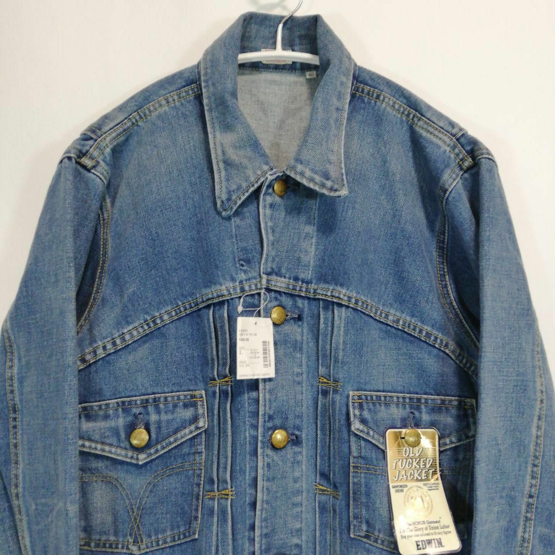 EDWIN(エドウィン)のタグ付き未使用 EDWIN 101 OLD TUCKED JACKET デニム メンズのジャケット/アウター(Gジャン/デニムジャケット)の商品写真