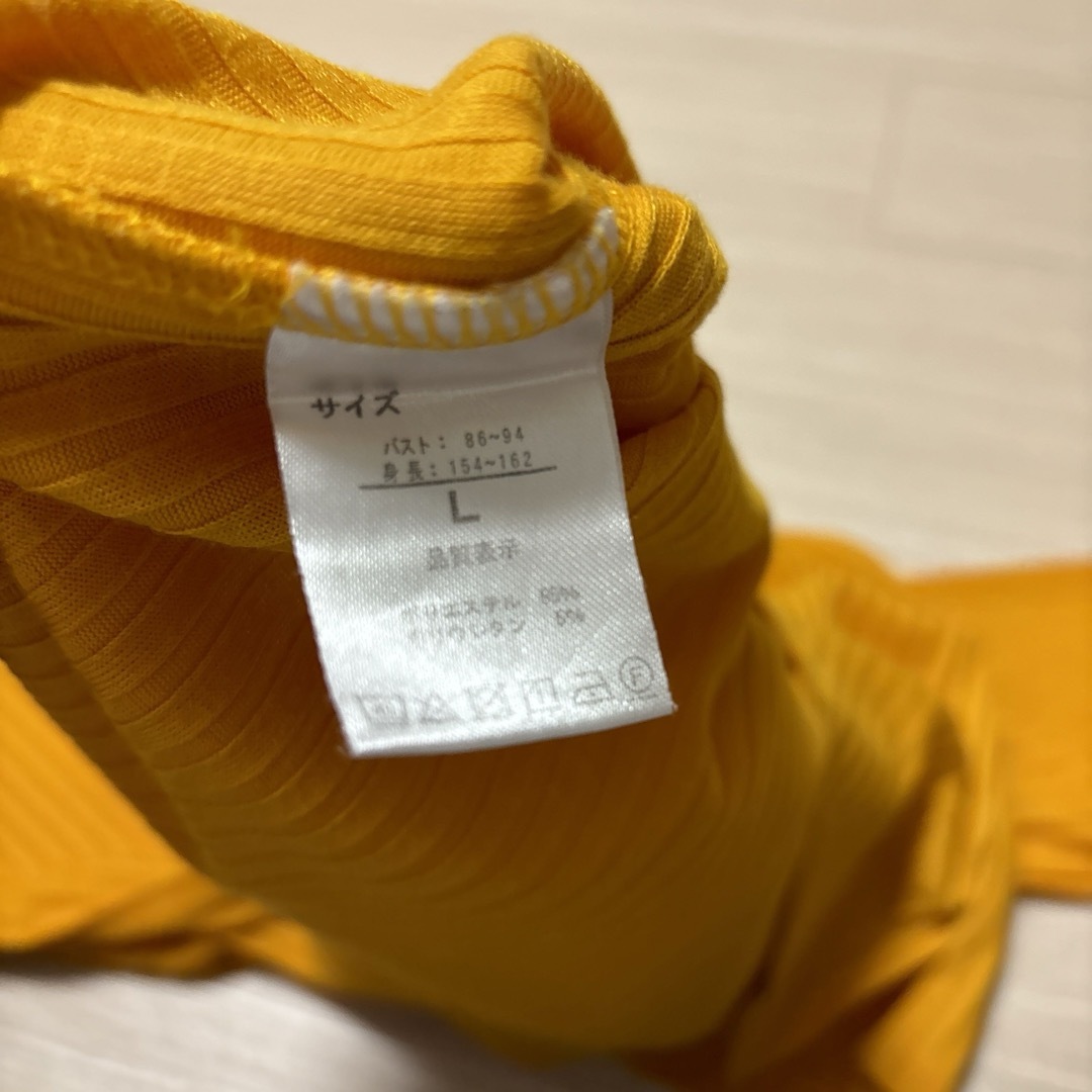 ♪18 美品　カットソー　オレンジ　春秋 レディースのトップス(カットソー(長袖/七分))の商品写真