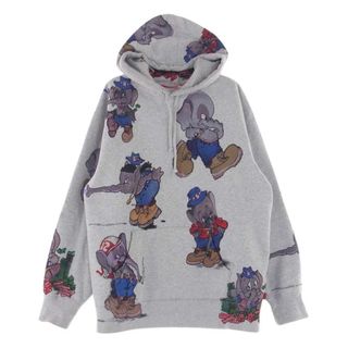 シュプリーム(Supreme)のSupreme シュプリーム パーカー 22AW Elephant Hooded Sweatshirt エレファント スウェット パーカー グレー系 L【中古】(パーカー)