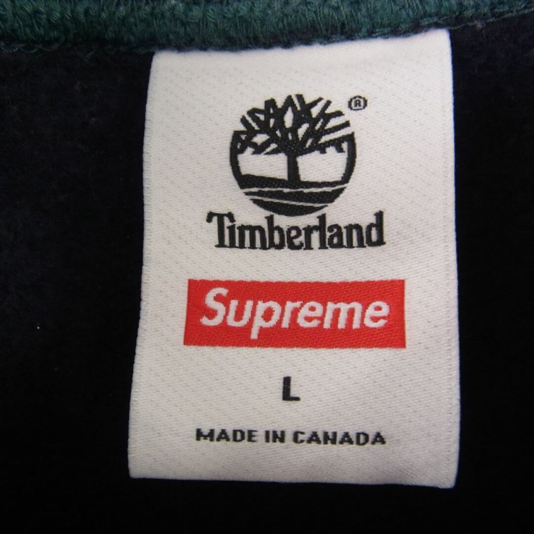 Supreme(シュプリーム)のSupreme シュプリーム パーカー 21SS Timberland Crewneck ティンバーランド クルーネック スウェット ダークネイビー系 L【中古】 メンズのトップス(パーカー)の商品写真