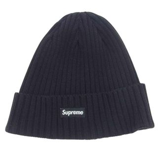 シュプリーム(Supreme)のSupreme シュプリーム キャップ 22SS Overdyed Ribbed Beanie オーバーダイ リブビーニー スモールボックスロゴ コットンニット キャップ ブラック系【中古】(その他)