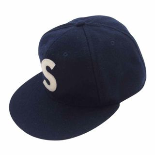 Supreme - Supreme シュプリーム キャップ 23SS ebbets s logo fitted 6-panel エベッツ フィールド Sロゴ 6 パネル キャップ 帽子 ネイビー系 7 5/8【中古】