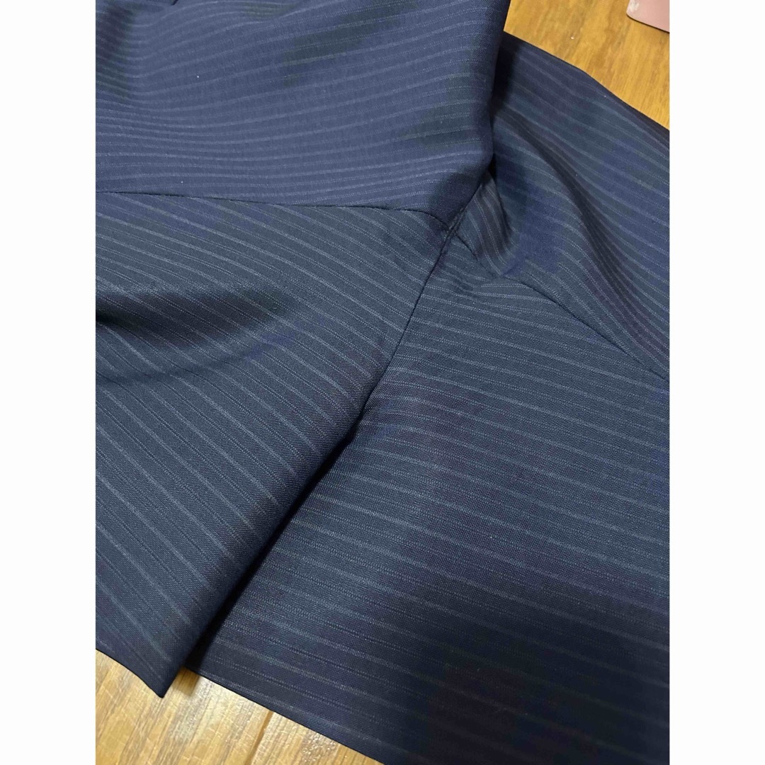 洋服の青山 HILTON スーツ ネイビー 紺 ストライプの通販 by 洋服の青山 HILTON スーツ ネイビー 紺 ストライプの通販 by
