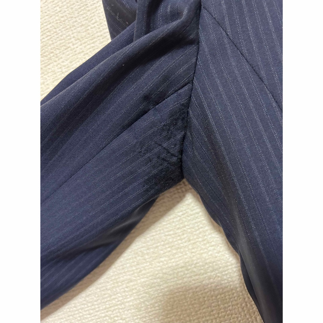 洋服の青山 HILTON スーツ ネイビー 紺 ストライプの通販 by 洋服の青山 HILTON スーツ ネイビー 紺 ストライプの通販 by