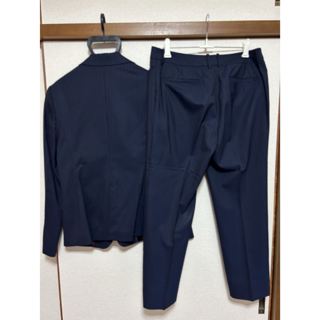 洋服の青山 HILTON スーツ ネイビー 紺 ストライプの通販 by 洋服の青山 HILTON スーツ ネイビー 紺 ストライプの通販 by