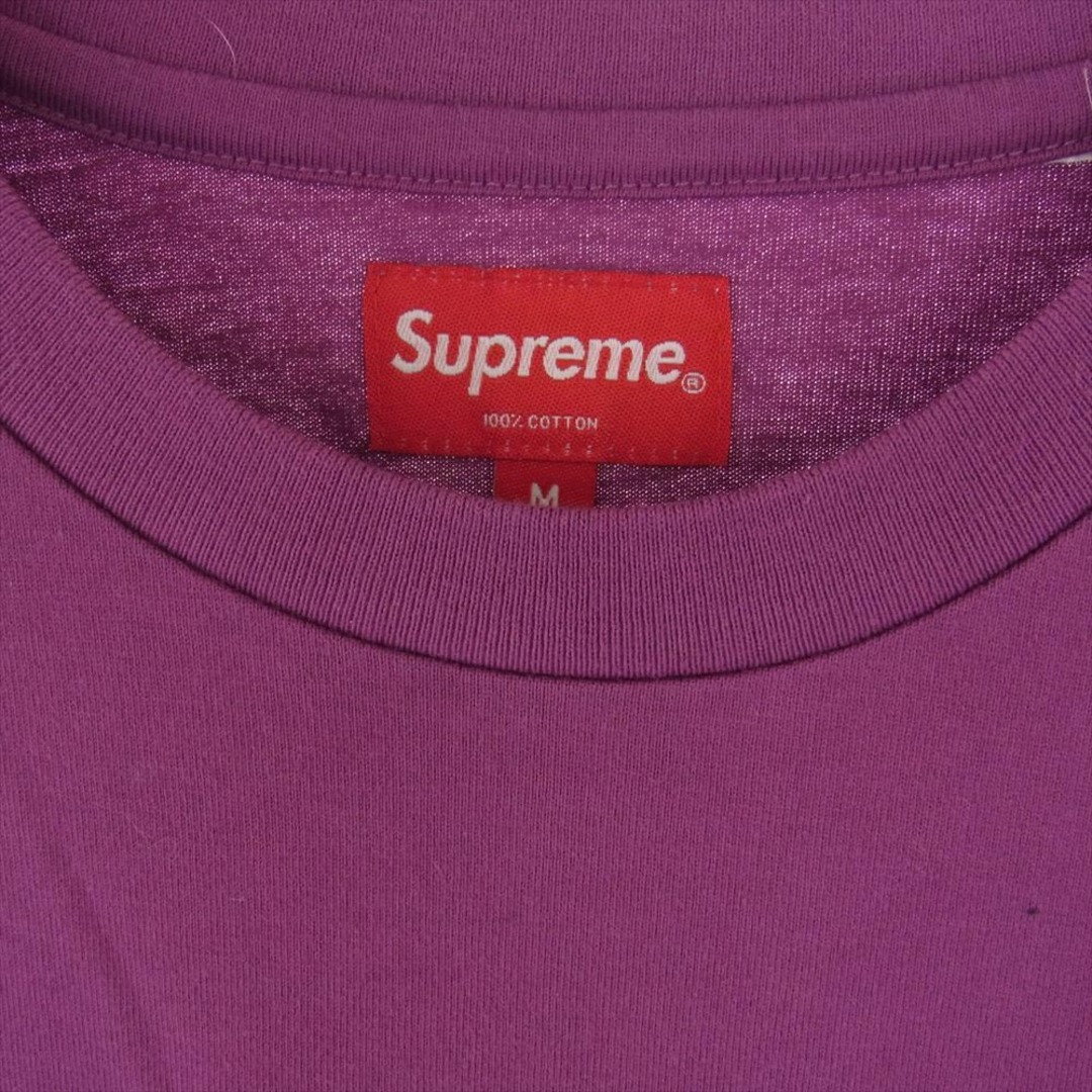 Supreme(シュプリーム)のSupreme シュプリーム Ｔシャツ 21SS Laser Cut S Logo Pocket Tee レーザー カット Sロゴ ポケット 半袖 Tシャツ パープル系 M【極上美品】【中古】 メンズのトップス(シャツ)の商品写真