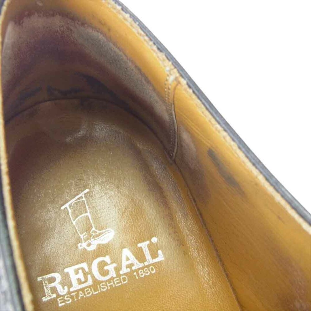 REGAL(リーガル)のREGAL リーガル ドレスシューズ JH23 レザー ウィングチップ  ビジネス ドレス シューズ 革靴 ブラック系 25.5cm【中古】 メンズの靴/シューズ(ドレス/ビジネス)の商品写真