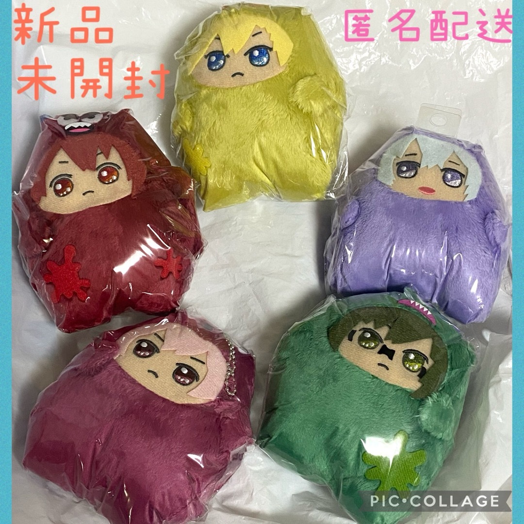 【新品・未開封】アイドリッシュセブン きらどるぬいぐるみ　モンぬい　５点セット エンタメ/ホビーのおもちゃ/ぬいぐるみ(ぬいぐるみ)の商品写真