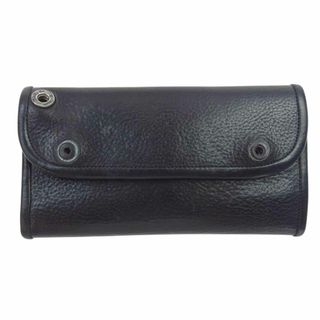 ビルウォールレザー(BILL WALL LEATHER)のBILL WALL LEATHER ビルウォールレザー ウォレット ラージカレンシー ロングウォレット 長財布 ブラック系【中古】(長財布)