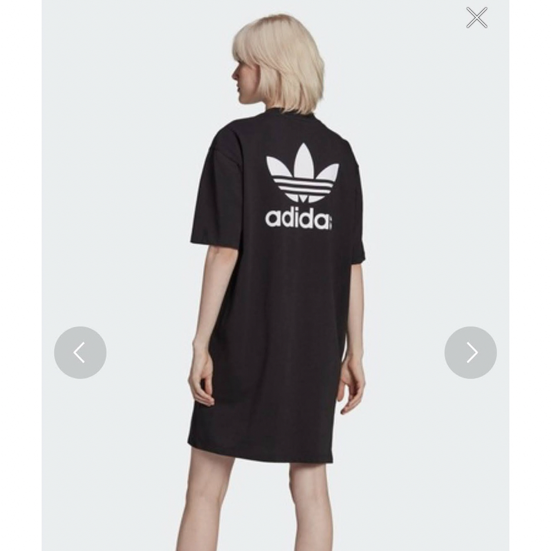 adidas(アディダス)のadidas originals ワンピース ミニワンピース ロゴワンピース レディースのワンピース(ひざ丈ワンピース)の商品写真