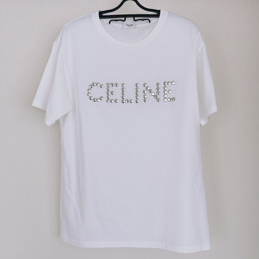 CELINE - CELINE スタッズロゴTシャツの通販 by まーたん's shop CELINE - CELINE スタッズロゴTシャツの通販 by まーたん's shop