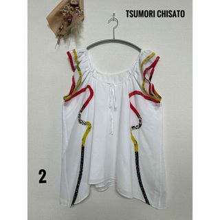 TSUMORI　CHISATO　ワコール　ラメ入り　ブラウス　ノースリーブ　