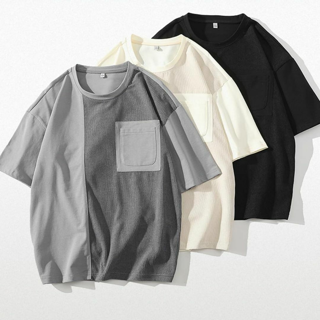 [Aaronlive] tシャツ メンズ 半袖 五分袖 ゆったり Ｔシャツ メン メンズのファッション小物(その他)の商品写真