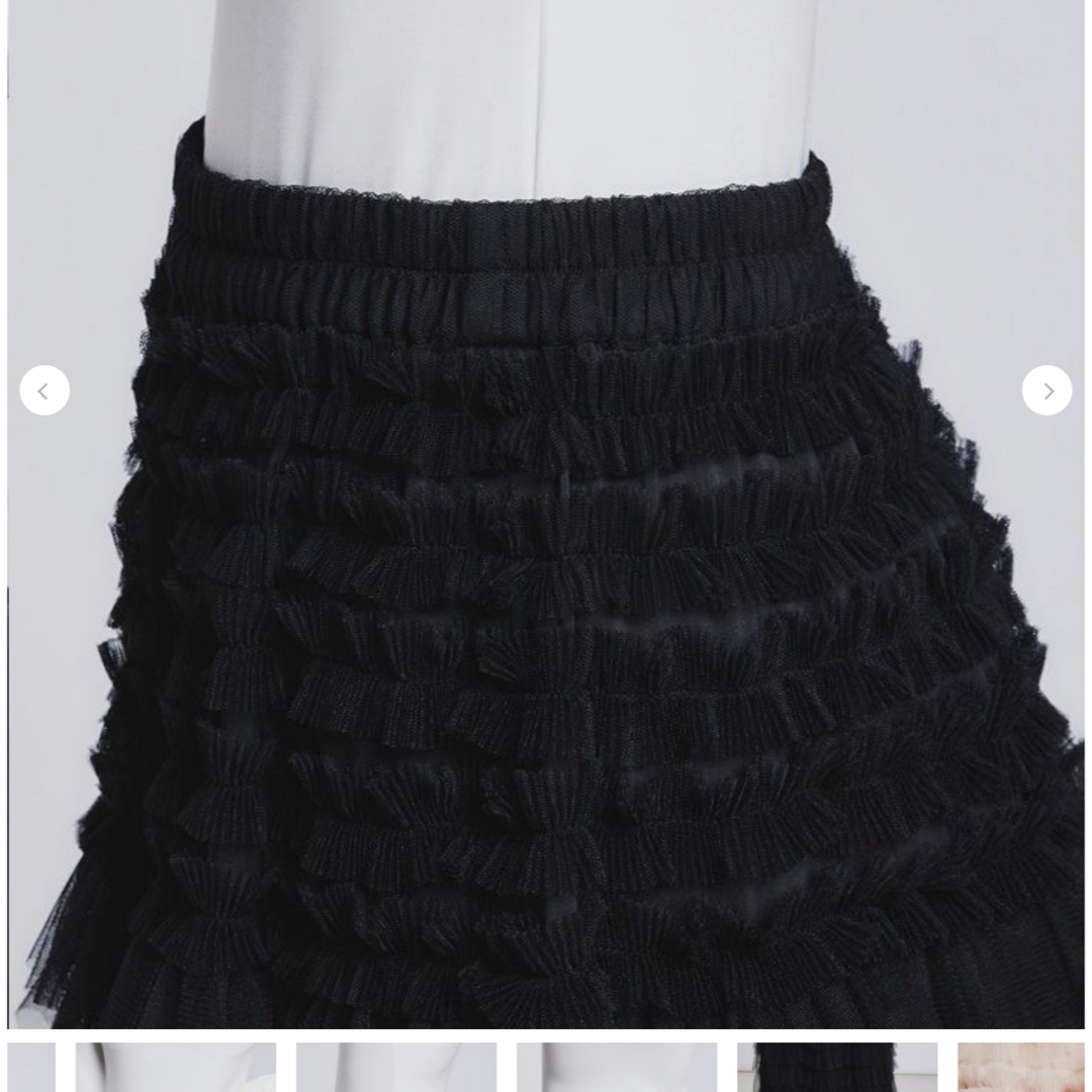 DOUBLE STANDARD CLOTHING(ダブルスタンダードクロージング)のSov. / チュールフリルティアードスカート   レディースのスカート(ロングスカート)の商品写真
