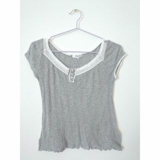 NATURAL BEAUTY BASIC 　M  半袖　カットソー　グレー