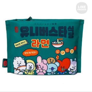 ビーティーイシビル(BT21)の袋麺風ポーチ(ユニバースター食堂) BT21 TATA(ポーチ)