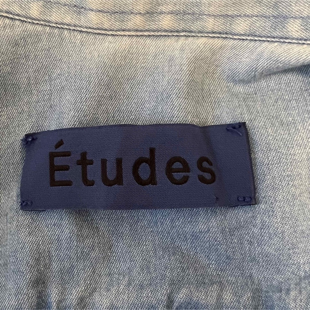 ETUDES(エチュード)の【お値下げ歓迎、即日発送】エチュード　デニムシャツ　ボタンダウン　Mサイズ　希少 メンズのトップス(シャツ)の商品写真