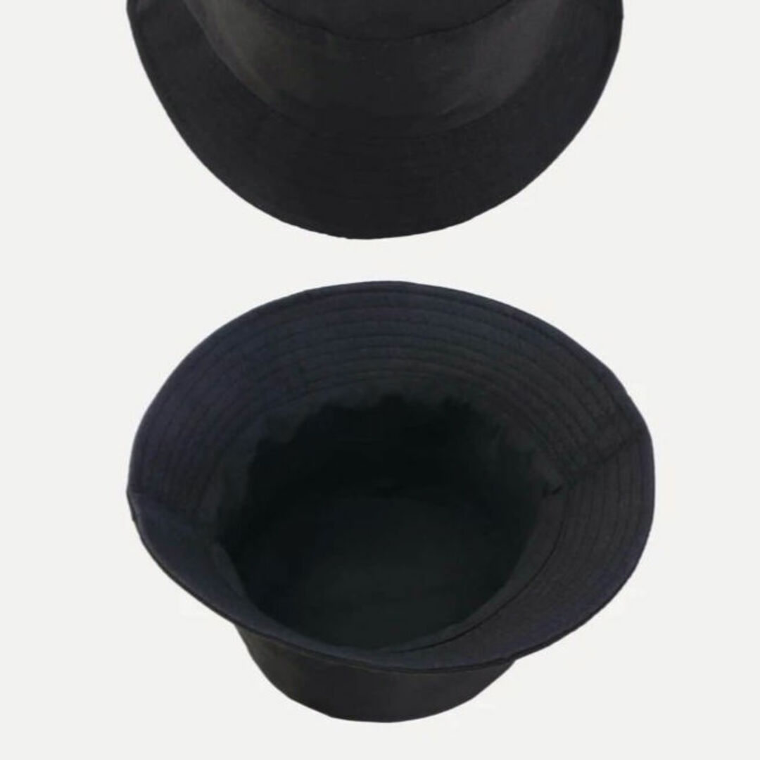 帽子 バケットハット ブラック キャンプ アウトドア ハット 黒 レディースの帽子(ハット)の商品写真