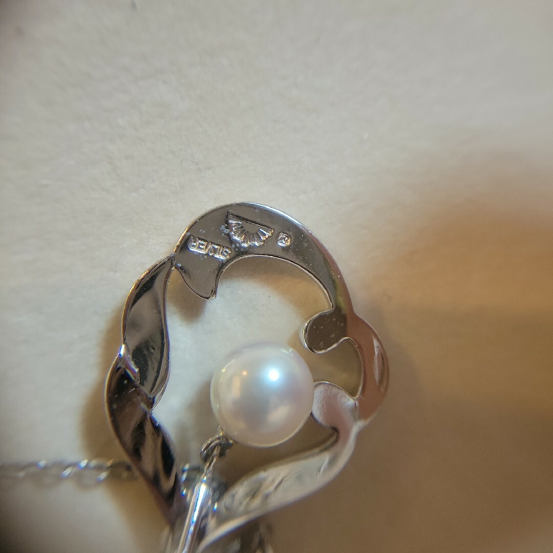 MIKIMOTO(ミキモト)の【美品】MIKIMOTO 本真珠パールネックレス　 シルバー状態 レディースのアクセサリー(ネックレス)の商品写真