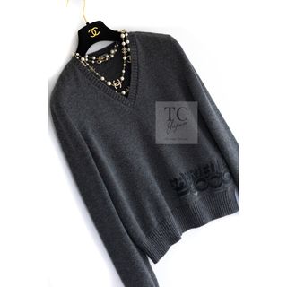 CHANEL - ふんわり シャネル セーター CHANEL グレー ガブリエル ココ カシミヤ 100% ニット 38 40 42