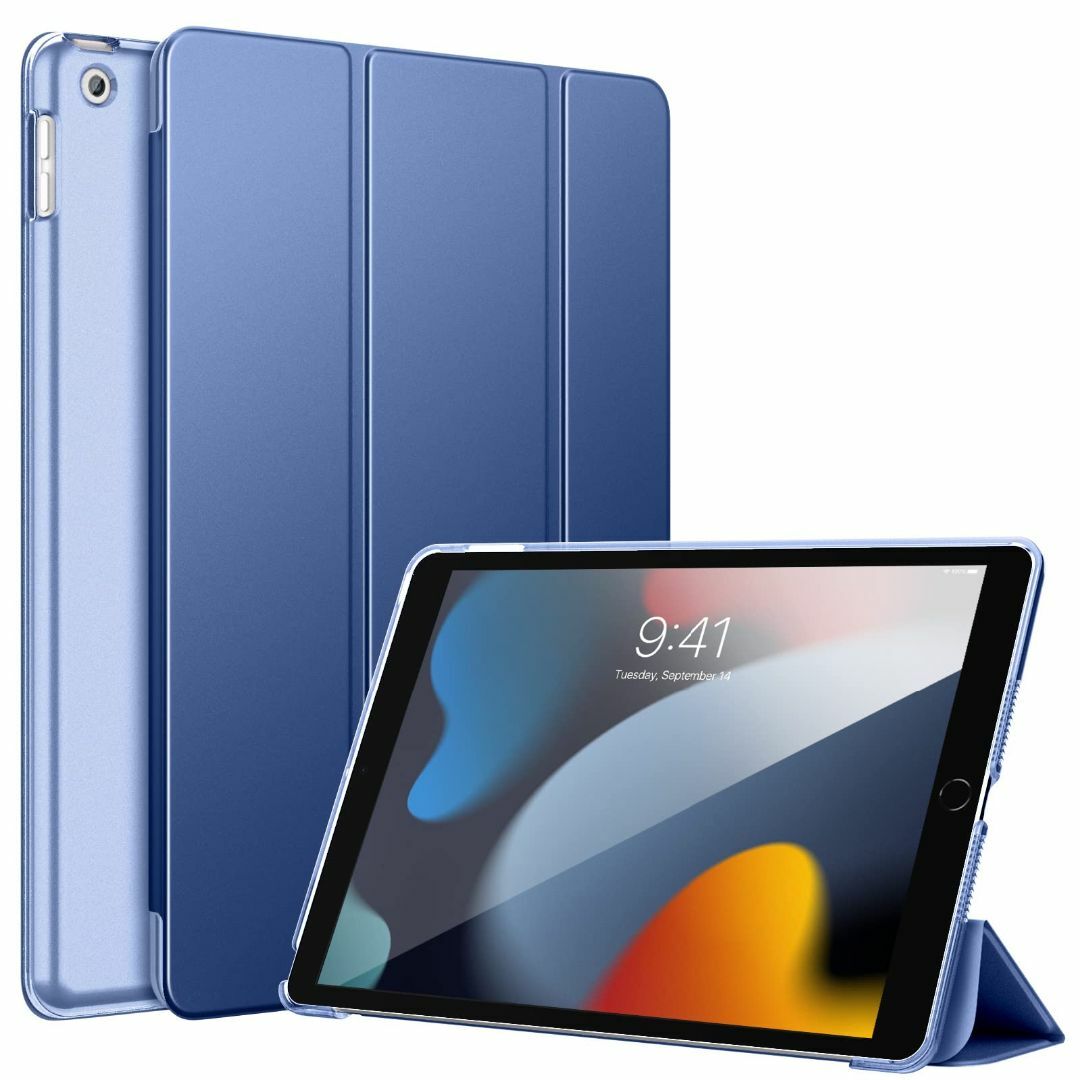 【色:NavyBlue】iPad 10.2 ケース 2021/2020/2019 スマホ/家電/カメラのPC/タブレット(タブレット)の商品写真