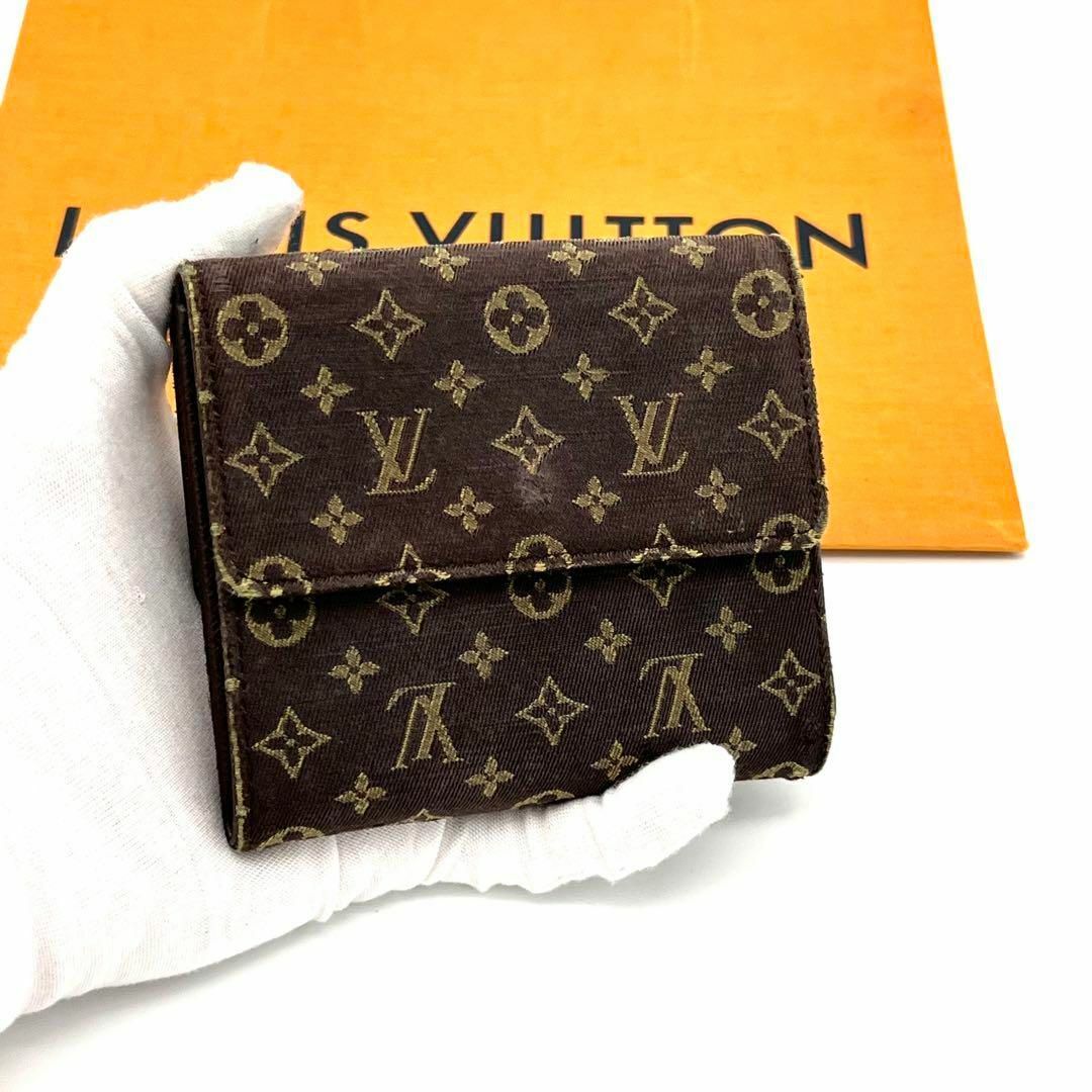 LOUIS VUITTON(ルイヴィトン)のルイヴィトン 三つ折り財布  モノグラムミニラン Wホック レディースのファッション小物(財布)の商品写真