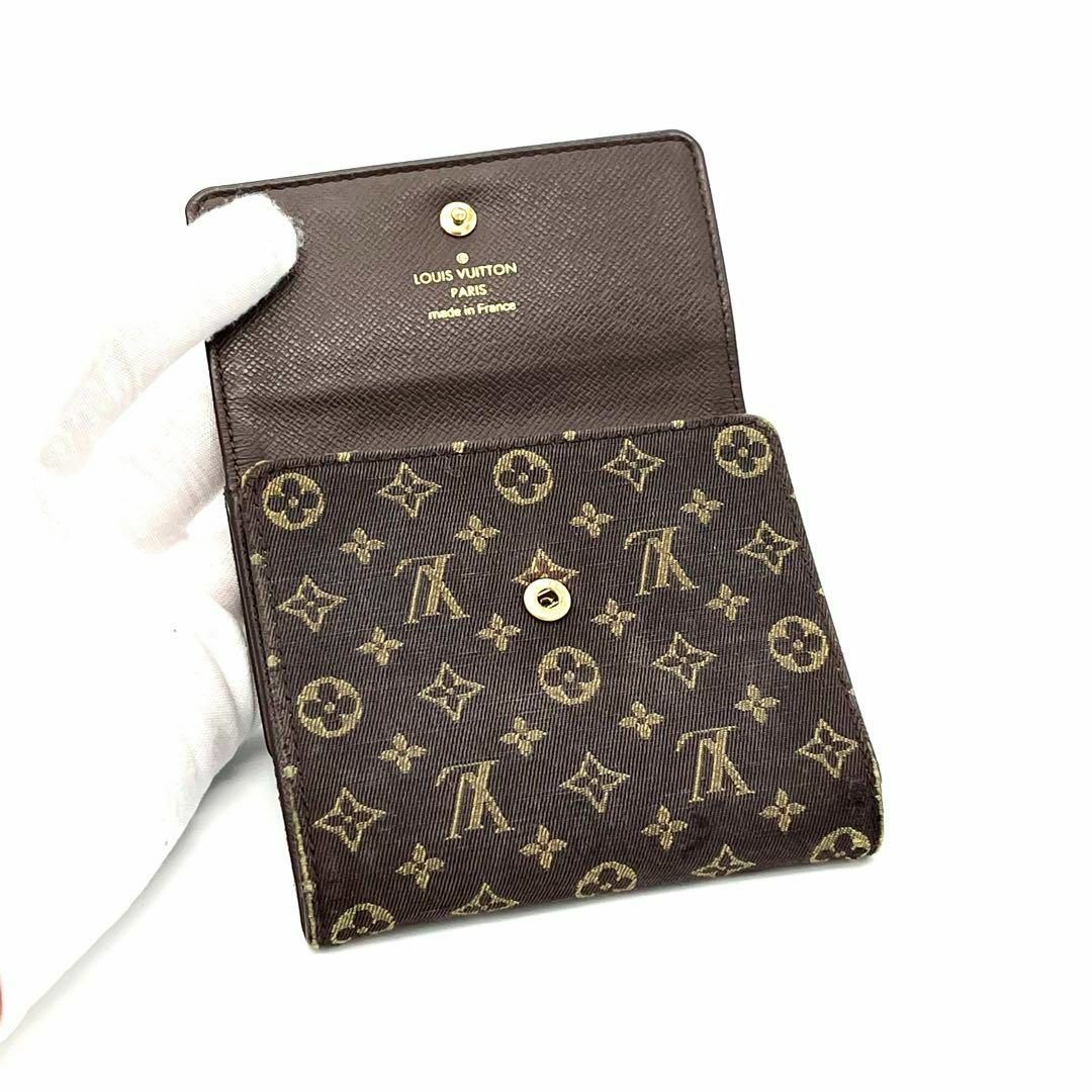 LOUIS VUITTON(ルイヴィトン)のルイヴィトン 三つ折り財布  モノグラムミニラン Wホック レディースのファッション小物(財布)の商品写真