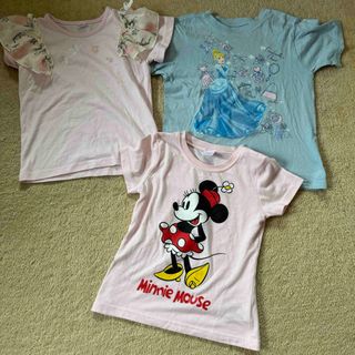 ディズニー　ミニー　アリエル　シンデレラ　Tシャツ　3枚セット