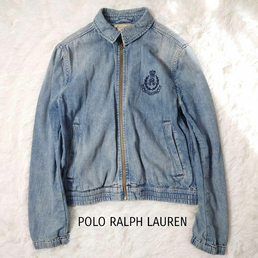 Ralph Lauren(ラルフローレン)のPOLO RALPH LAUREN デニム　ジャケット　ブルー　ジップ レディースのジャケット/アウター(Gジャン/デニムジャケット)の商品写真