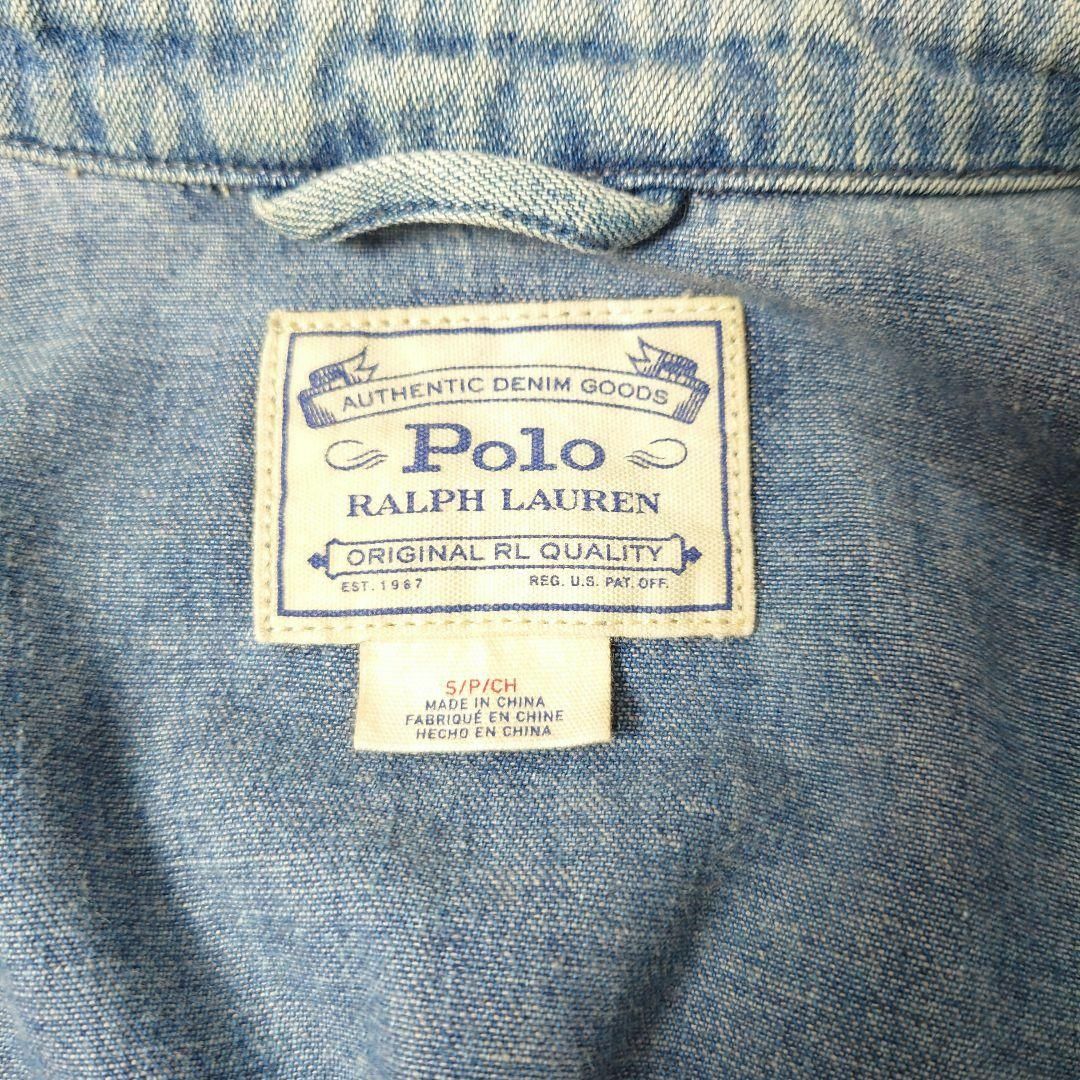 Ralph Lauren(ラルフローレン)のPOLO RALPH LAUREN デニム　ジャケット　ブルー　ジップ レディースのジャケット/アウター(Gジャン/デニムジャケット)の商品写真