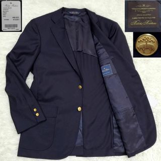 ブルックスブラザース(Brooks Brothers)の未使用タグ付 L ブルックスブラザーズ カノニコ 背抜き 紺ブレ 段返り金ボタン(テーラードジャケット)