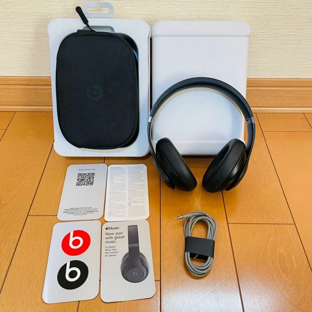 Beats by Dr Dre(ビーツバイドクタードレ)の【新品同様品】Beats Studio Pro ブラック スマホ/家電/カメラのオーディオ機器(ヘッドフォン/イヤフォン)の商品写真