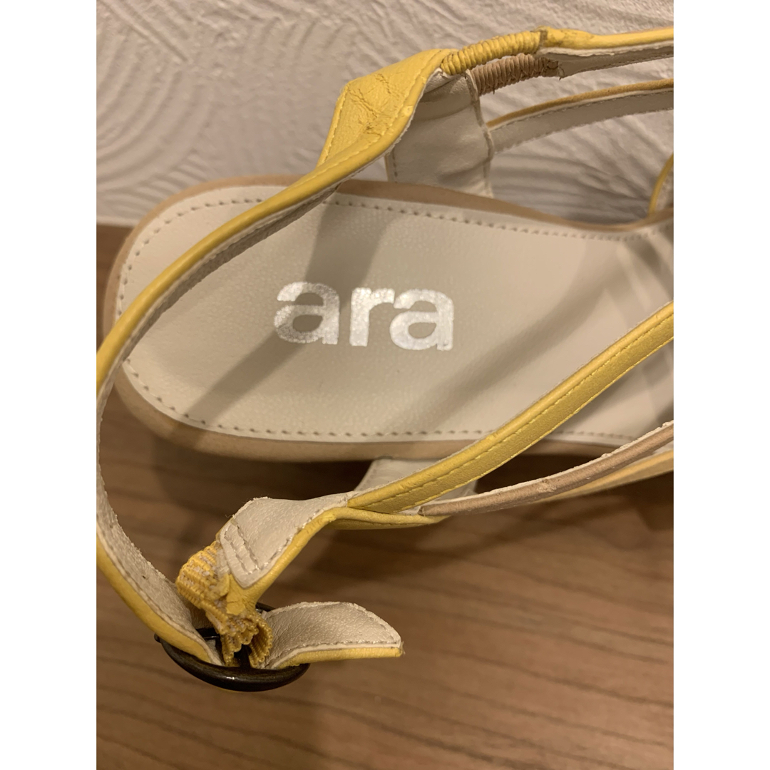 ara  ウェッジサンダル  新品　美品　23.5 レディースの靴/シューズ(サンダル)の商品写真