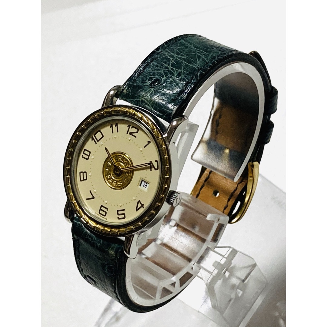 Hermes(エルメス)の美品！　HERMES エルメス　セリエ　コイン　純正ベルト　レディース腕時計 レディースのファッション小物(腕時計)の商品写真