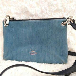 コーチ(COACH)のCOACH コーチ　デニム　ジーンズ　ショルダー　クラッチバッグ　2way(ショルダーバッグ)