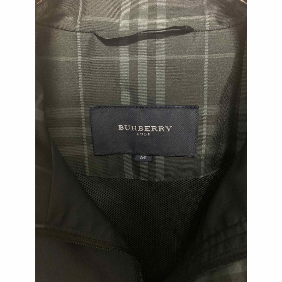 BURBERRY(バーバリー)のBURBERRY GOLF ハーフジップジャケット　黒　M メンズのジャケット/アウター(ナイロンジャケット)の商品写真