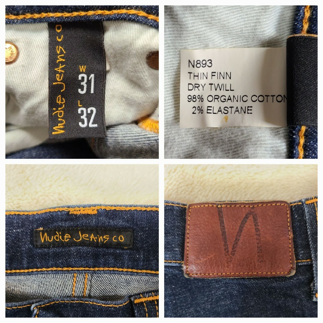 Nudie Jeans(ヌーディジーンズ)のNudie Jeans THIN FINN DRY TWILL W31L32美品 メンズのパンツ(デニム/ジーンズ)の商品写真