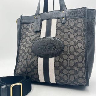 コーチ(COACH)の美品✨ コーチ　ショルダーバッグ フィールドトート シグネチャー　2way(ショルダーバッグ)