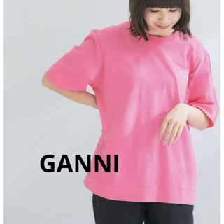 GANNI　Loose Fit O-neckT-shirts ガニー　Tシャツ