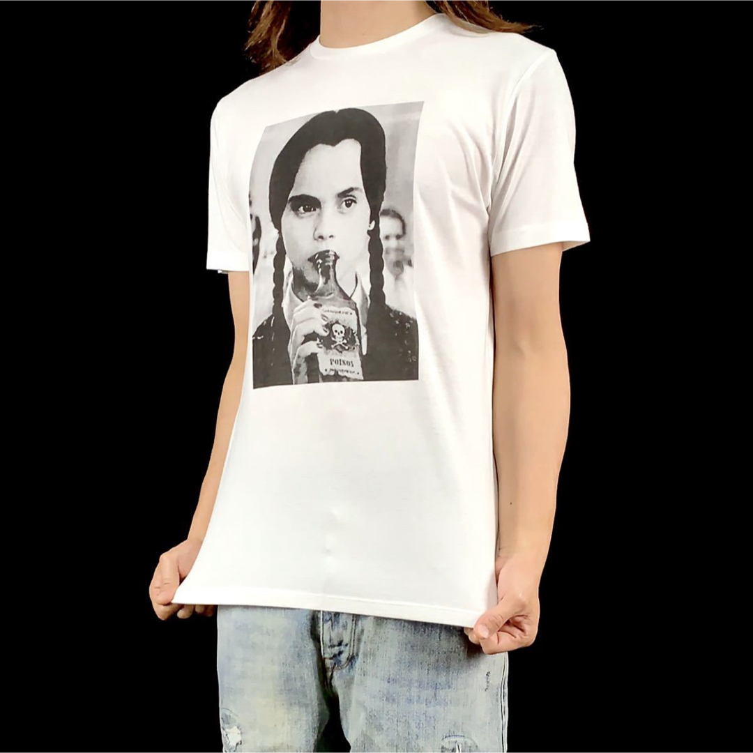 新品 ウェンズデー アダムスファミリー ゴスロリ 少女 ポイズンボトル Tシャツ メンズのトップス(Tシャツ/カットソー(半袖/袖なし))の商品写真