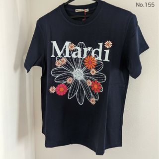 マルディメクルディ Mardi Mercredi Tシャツ ネイビー×ホワイト(Tシャツ(半袖/袖なし))