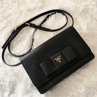 PRADA - 美品✨PRADA プラダ サフィアーノ ショルダーバッグ 財布 クラッチ